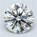 Natural Diamond 3.22 Carats, Round with Excellent Cut, K Color, SI1 Clarity and Certified by GIA