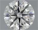 Natural Diamond 0.40 Carats, Round with Excellent Cut, J Color, VVS1 Clarity and Certified by GIA