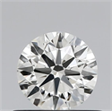 Natural Diamond 0.53 Carats, Round with Excellent Cut, I Color, VVS1 Clarity and Certified by IGI