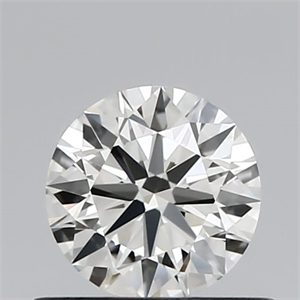 Picture of Natural Diamond 0.53 Carats, Round with Excellent Cut, I Color, VVS1 Clarity and Certified by IGI