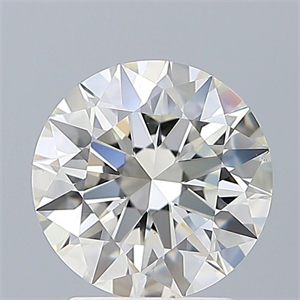 Picture of Natural Diamond 2.03 Carats, Round with Excellent Cut, I Color, VS2 Clarity and Certified by GIA