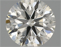 Natural Diamond 0.40 Carats, Round with Excellent Cut, H Color, VS2 Clarity and Certified by IGI