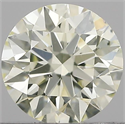 Natural Diamond 0.51 Carats, Round with Excellent Cut, K Color, VS2 Clarity and Certified by IGI