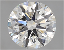 Natural Diamond 2.01 Carats, Round with Excellent Cut, H Color, VVS2 Clarity and Certified by GIA