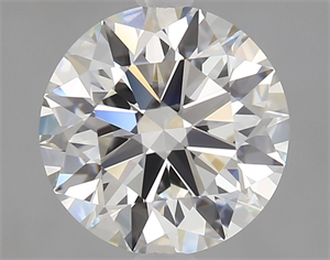 Picture of Natural Diamond 2.01 Carats, Round with Excellent Cut, H Color, VVS2 Clarity and Certified by GIA