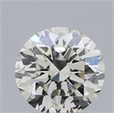 Natural Diamond 0.41 Carats, Round with Excellent Cut, H Color, SI1 Clarity and Certified by IGI