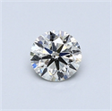 Natural Diamond 0.51 Carats, Round with Very Good Cut, K Color, SI2 Clarity and Certified by GIA