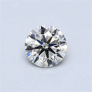 Picture of Natural Diamond 0.51 Carats, Round with Very Good Cut, K Color, SI2 Clarity and Certified by GIA