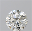 Natural Diamond 3.01 Carats, Round with Excellent Cut, K Color, VS2 Clarity and Certified by GIA