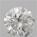 Natural Diamond 0.72 Carats, Round with Excellent Cut, H Color, I1 Clarity and Certified by IGI