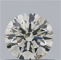 Natural Diamond 0.51 Carats, Round with Excellent Cut, K Color, VS1 Clarity and Certified by GIA