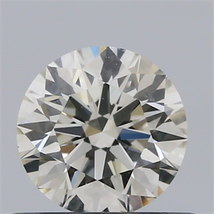 Picture of Natural Diamond 0.51 Carats, Round with Excellent Cut, K Color, VS1 Clarity and Certified by GIA