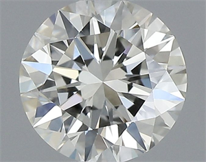 Picture of Natural Diamond 0.40 Carats, Round with Excellent Cut, J Color, VVS1 Clarity and Certified by GIA