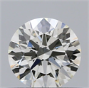 Natural Diamond 0.43 Carats, Round with Excellent Cut, K Color, VS2 Clarity and Certified by GIA