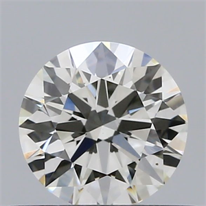 Picture of Natural Diamond 0.43 Carats, Round with Excellent Cut, K Color, VS2 Clarity and Certified by GIA