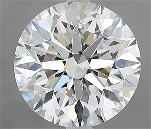 Picture of Natural Diamond 2.03 Carats, Round with Excellent Cut, I Color, SI2 Clarity and Certified by GIA