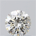 Natural Diamond 0.50 Carats, Round with Good Cut, J Color, VVS2 Clarity and Certified by GIA