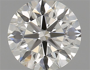 Picture of Natural Diamond 0.52 Carats, Round with Excellent Cut, J Color, VS1 Clarity and Certified by GIA