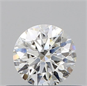 Natural Diamond 0.41 Carats, Round with Excellent Cut, F Color, SI1 Clarity and Certified by GIA