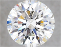 Natural Diamond 1.60 Carats, Round with Excellent Cut, H Color, IF Clarity and Certified by GIA