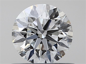 Picture of Natural Diamond 0.51 Carats, Round with Excellent Cut, I Color, VS2 Clarity and Certified by GIA