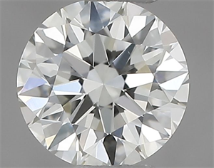 Picture of Natural Diamond 0.43 Carats, Round with Excellent Cut, K Color, IF Clarity and Certified by IGI