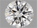 Natural Diamond 0.41 Carats, Round with Excellent Cut, H Color, IF Clarity and Certified by GIA