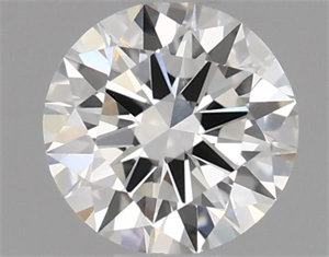 Picture of Natural Diamond 0.41 Carats, Round with Excellent Cut, H Color, IF Clarity and Certified by GIA