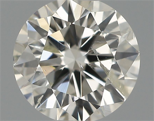 Picture of Natural Diamond 0.52 Carats, Round with Excellent Cut, I Color, I1 Clarity and Certified by IGI