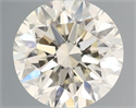 Natural Diamond 0.50 Carats, Round with Excellent Cut, J Color, VS1 Clarity and Certified by IGI