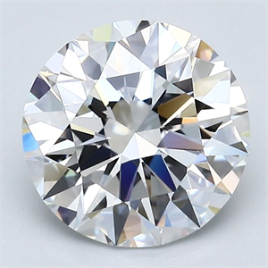 Picture of Natural Diamond 2.75 Carats, Round with Excellent Cut, E Color, VVS1 Clarity and Certified by GIA