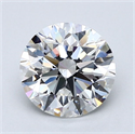 Natural Diamond 1.81 Carats, Round with Excellent Cut, E Color, VS2 Clarity and Certified by GIA