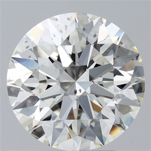 Picture of Natural Diamond 4.09 Carats, Round with Excellent Cut, I Color, SI2 Clarity and Certified by GIA