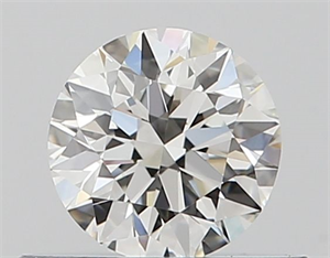 Picture of Natural Diamond 0.40 Carats, Round with Excellent Cut, H Color, VVS2 Clarity and Certified by GIA