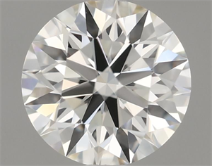 Picture of Natural Diamond 0.50 Carats, Round with Excellent Cut, K Color, VVS2 Clarity and Certified by GIA