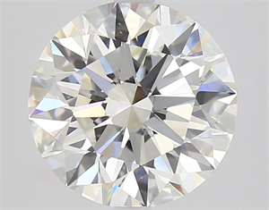 Picture of Natural Diamond 3.03 Carats, Round with Excellent Cut, I Color, VS2 Clarity and Certified by GIA