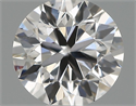 Natural Diamond 0.50 Carats, Round with Very Good Cut, F Color, SI1 Clarity and Certified by IGI