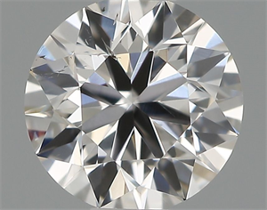 Picture of Natural Diamond 0.50 Carats, Round with Very Good Cut, F Color, SI1 Clarity and Certified by IGI