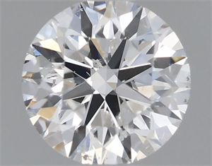 Picture of Natural Diamond 0.50 Carats, Round with Excellent Cut, F Color, I1 Clarity and Certified by GIA