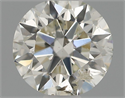 Natural Diamond 0.50 Carats, Round with Excellent Cut, J Color, SI2 Clarity and Certified by IGI