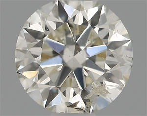 Picture of Natural Diamond 0.50 Carats, Round with Excellent Cut, J Color, SI2 Clarity and Certified by IGI