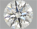 Natural Diamond 0.50 Carats, Round with Excellent Cut, J Color, VS2 Clarity and Certified by GIA