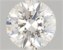 Natural Diamond 0.40 Carats, Round with Very Good Cut, H Color, I1 Clarity and Certified by GIA