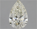 Natural Diamond 2.30 Carats, Pear with  Cut, K Color, VS1 Clarity and Certified by IGI