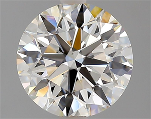 Picture of Natural Diamond 2.01 Carats, Round with Excellent Cut, J Color, VS1 Clarity and Certified by GIA