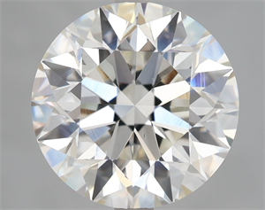 Picture of Natural Diamond 4.02 Carats, Round with Excellent Cut, G Color, VS2 Clarity and Certified by IGI