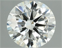 Natural Diamond 0.47 Carats, Round with Excellent Cut, H Color, VVS2 Clarity and Certified by IGI