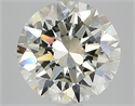 Natural Diamond 3.01 Carats, Round with Excellent Cut, K Color, VVS1 Clarity and Certified by GIA