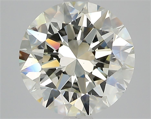 Picture of Natural Diamond 3.01 Carats, Round with Excellent Cut, K Color, VVS1 Clarity and Certified by GIA