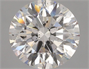 Natural Diamond 3.03 Carats, Round with Excellent Cut, F Color, SI2 Clarity and Certified by GIA